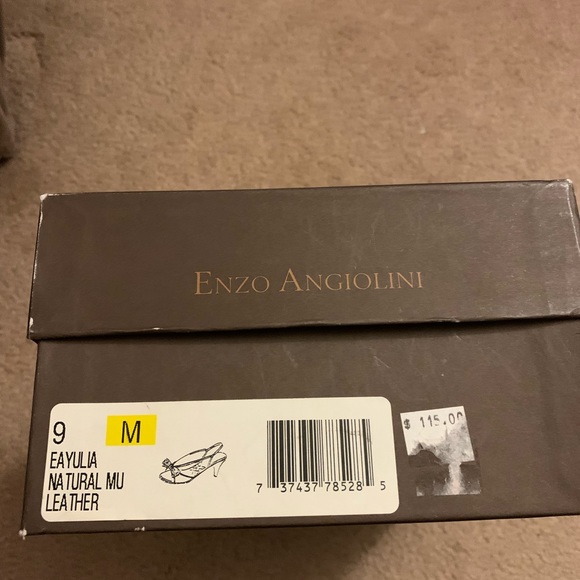 Enzo Angiolini nude leather strappy ladies shoe, size 9 - Picture 8 of 8